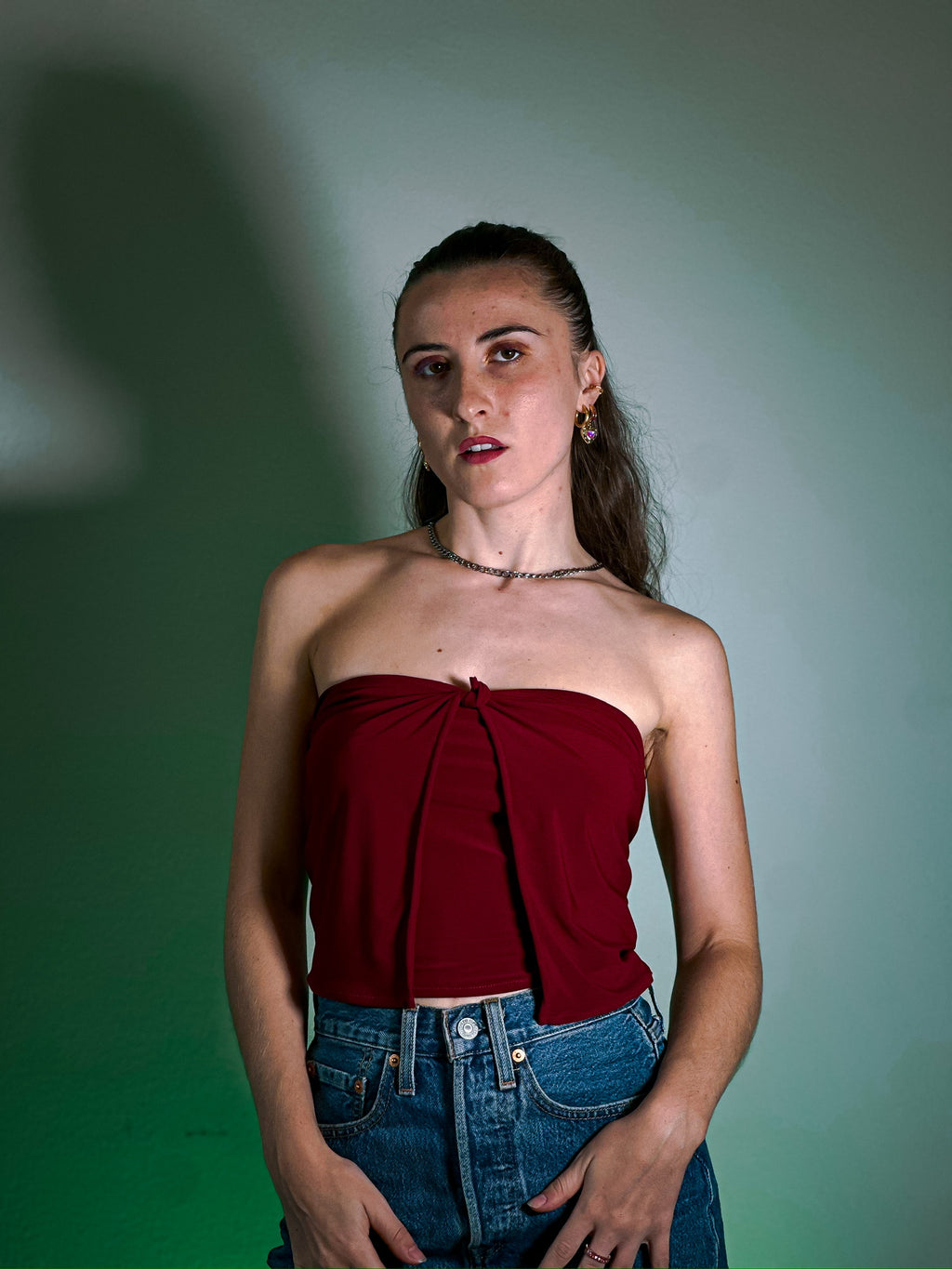 TLIP Dark Red Fall Bandeau