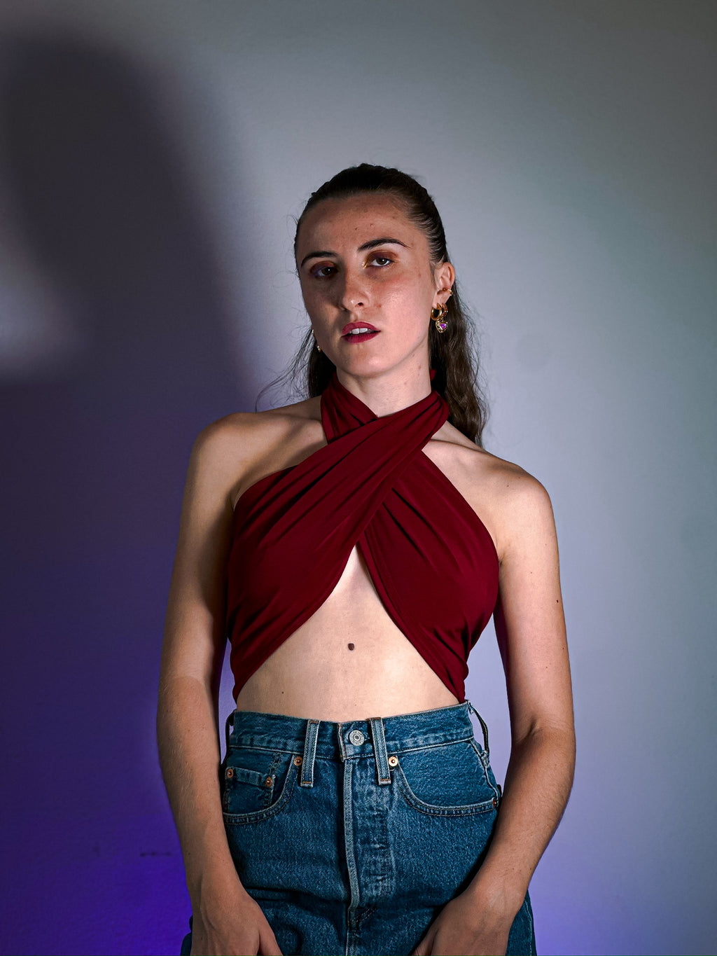 TLIP Dark Red Fall Bandeau